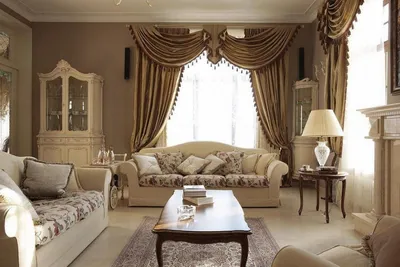 Стильные классические шторы в дизайне интерьера гостиной, спальни, кухни,  где купить в Могилеве