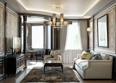 Классические шторы для спальни - Luxury Antonovich Design