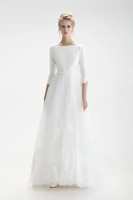 Классическое свадебное платье Амбуа Натальи Романовой