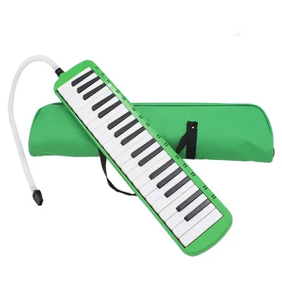 Купить 37-клавишная мелодика для начинающих, портативный духовой музыкальный  инструмент в стиле фортепиано с мундштуком, сумка для переноски | Joom