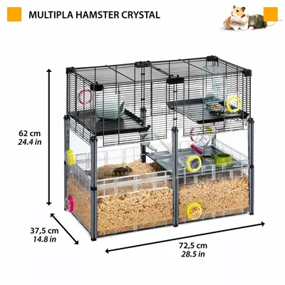 Многоэтажная клетка для хомяков и мышей Ferplast MULTIPLA HAMSTER CRYSTAL с  аксессуарами (57007617) купить