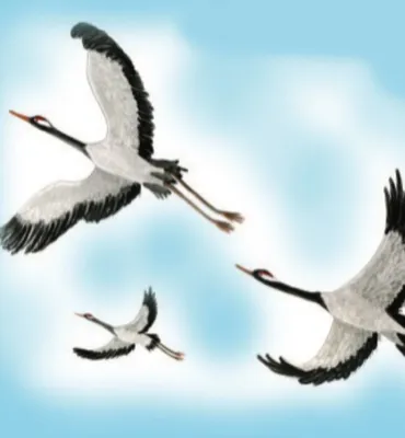Клин птиц летящих на юг» — создано в Шедевруме