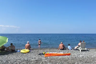Пляж в Кобулети - YouTube