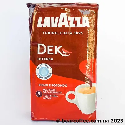 Кофе без кофеина молотый Lavazza Dek Intenso | 250г | Bear Coffee