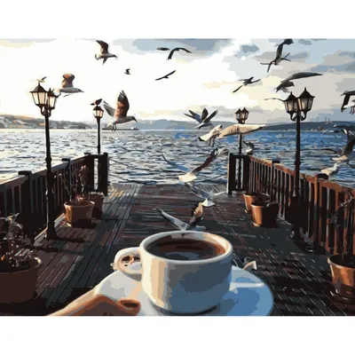 Прекрасное доброе утро, чашечка кофе…» — создано в Шедевруме