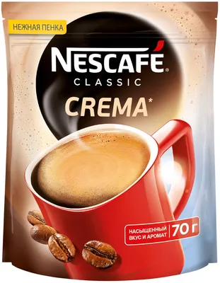 Кофе растворимый Nescafe Classic Crema, пакет, 120 г — купить в  интернет-магазине по низкой цене на Яндекс Маркете