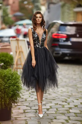 Коктейльное платье с юбкой черного цвета Lorange jissela — купить в Москве  - Свадебный ТЦ Вега