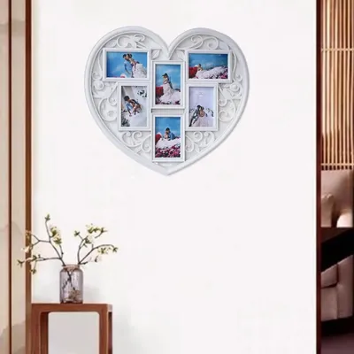 Картина-коллаж «счастье-семья», Постер в форме сердца, забавная настенная  роспись, Современное украшение, без рамки | AliExpress