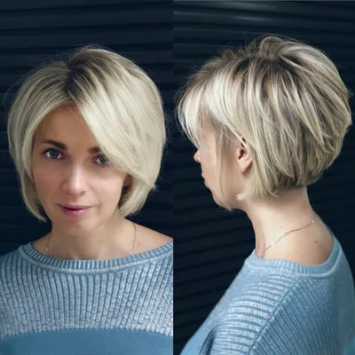 Coloring and cutting on short hair - YouTube