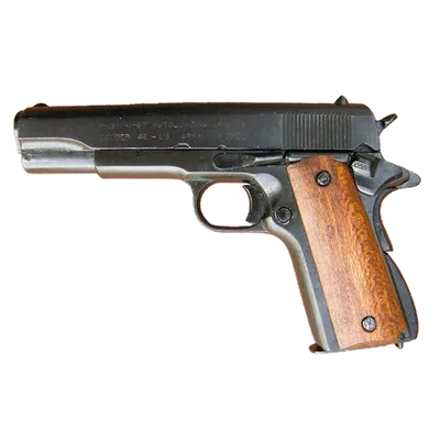 Макет пистолет Colt M1911, .45 калибра, пластик. рукоять (США, 1911 г.)  DE-1227 купить! Цена в Москве