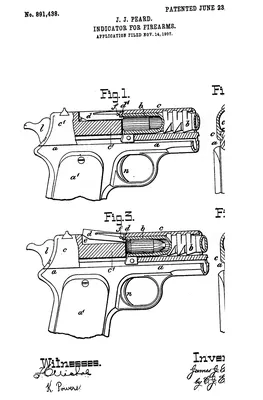 Полуавтоматическая M1911 Mark IV Серии 80 .45 Калибра Пистолет Фотография,  картинки, изображения и сток-фотография без роялти. Image 20441163