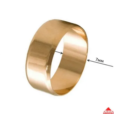 Золотое обручальное кольцо \"Американка\" (возможна гравировка) обр00002ш6