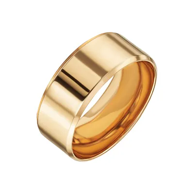 Золотое обручальное кольцо американка (арт. КОА 138) цена - 7763.74 грн,  фото - купить в интернет-магазине Золотая Королева