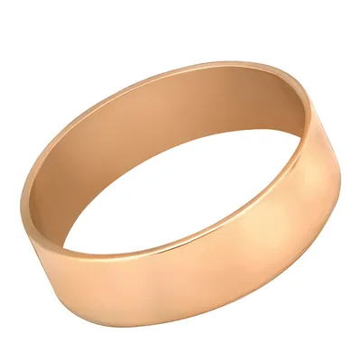 Обручальное кольцо золотое Американка 1ОБ.А.6