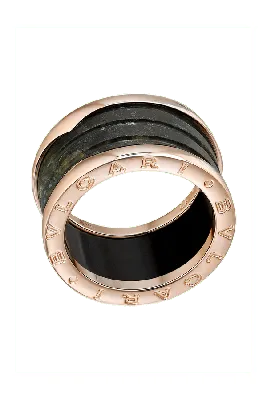 Кольцо в стиле BVLGARI ZERO 1, 4 спирали в двух цветах золота, без камней  купить от 56899 грн | EliteGold.ua