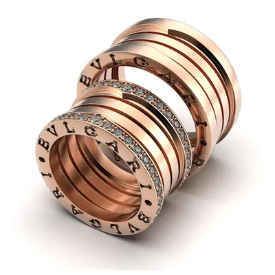 Обручальные кольца в стиле Bvlgari Zero 1, 4 спирали купить от 110187 грн |  EliteGold.ua
