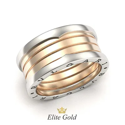 Ring in the style of BVLGARI ZERO 1, 4 spirals in two colors of gold,  without stones buy from 56899 грн | EliteGold
