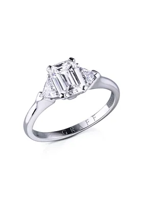 Кольцо Graff Bridal Flame Square Emerald Cut EPV02 Flame Square Emerald Cut  - купить оригинал по оптимальной цене