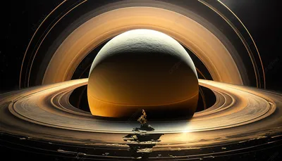 Фантастический мир на Юпитере, в …» — создано в Шедевруме
