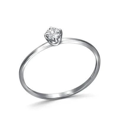 Обручальные кольца из белого золота с бриллиантами «diamond»
