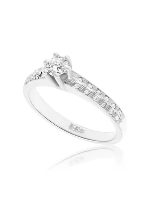 Купить кольцо из белого золота с бриллиантами \"Shine\" в Украине