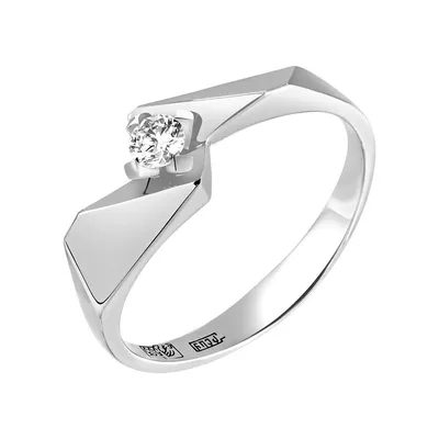 Эксклюзивное кольцо из белого золота с бриллиантами — интернет-магазин  Костромской Ювелирный Завод