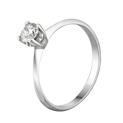 Кольцо из белого золота с бриллиантом The One Diamond. Артикул:  119117620201. Купить кольцо | SOVA Jewels