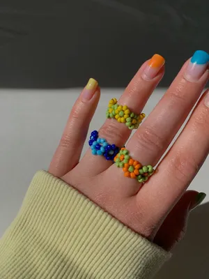 RINGS FROM BEADS and wire parallel weaving - YouTube