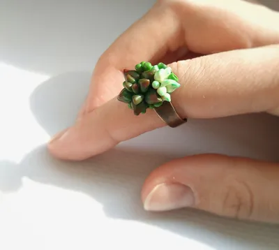 Вязаное кольцо из полимерной глины. Polymer clay crochet ring. - YouTube |  Кольцо из полимерной глины, Кольца, Серьги из полимерной глины