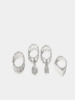 Серебряные женские крупные серьги дорожки кольца 3029.3 - Dear.ua