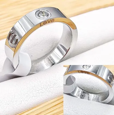 Cartier кольцо Love SILVER фианит « showroom78