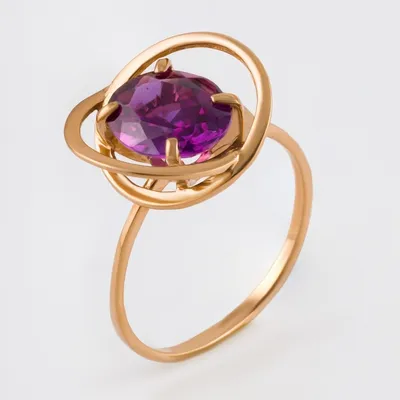 Золотое кольцо с александритом (арт. КБ344) цена - 6424 грн, фото - купить  в интернет-магазине Золотая Королева