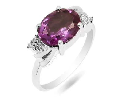 Мужское серебряное кольцо - перстень с александритом купить на  SilverDiscount.ru
