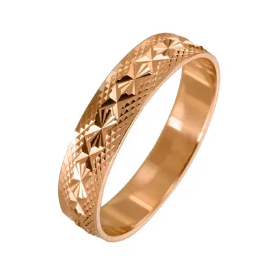 Обручальное кольцо из красного золота с алмазной гранью 200-000-950 во  Дворце Санкт-Петербург