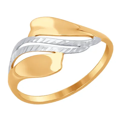 Золотое обручальное кольцо с алмазной гранью. Артикул: 1008979101 - OLIVA  Jewels