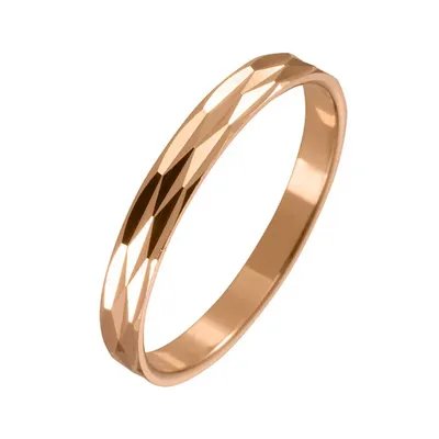 Кольцо из красного золота алмазная грань DR28328 | Размер 20 (63) купить с  доставкой | Кольца