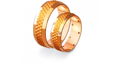 Купить Обручальное колцо из золота с алмазной гранью недорого в Москве цена  минимальная Золотые обручальные кольца ЮК Эстет ТД Москва