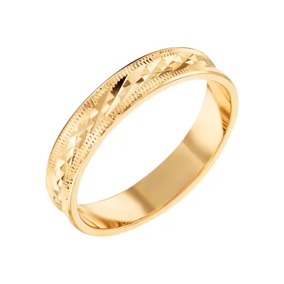 Кольцо обручальное с алмазной гранью 25610268 купить в интернет-магазине  Бронницкий Ювелир