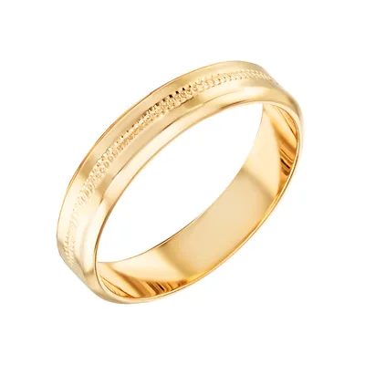 Золотое кольцо с алмазной гранью (арт. 140719) в stolychnashop.com.ua
