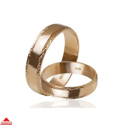 Обручальное кольцо золотое с алмазной гранью - ASKIDA.RU | Отзывы, цена,  каталог | Москва, Белгород