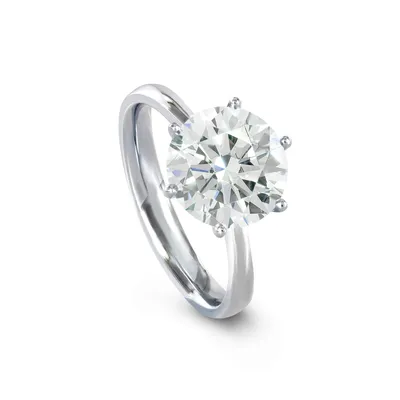 Кольца из белого золота с бриллиантами - купить кольцо из белого золота с  бриллиантом недорого, цены в магазине Brilliant24.ru