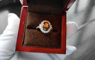 Серебряное кольцо с бриллиантом ᐉ Купить недорого в Украине ᐉ  Онлайн-магазин Срібна Країна