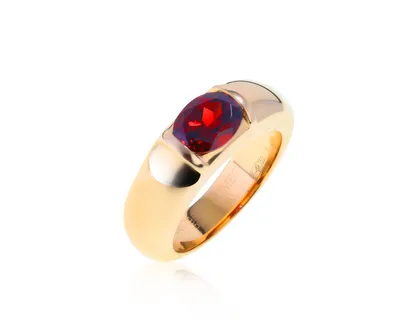 Оригинальное золотое кольцо с гранатом 1.52ct Chaumet – купить по цене 146  500 ₽ с доставкой в интернет-магазине Mister Diamond