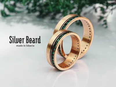 Обручальные кольца с изумрудами: украшения для нашедших любовь | Silver  Beard | Дзен