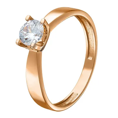 Золотое кольцо с куб.окс.циркония (арт. 1191328101) цена - 4169.66 грн,  фото - купить в интернет-магазине Золотая Королева