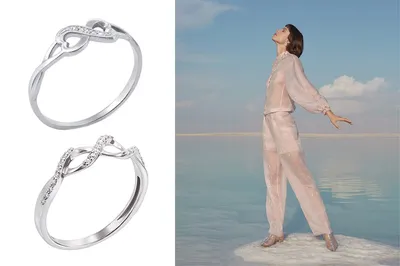 Женское кольцо со знаком бесконечности, свадебное кольцо с знаком знака  бесконечности, 2023 | AliExpress