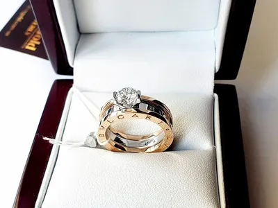 Обручальные кольца из красного золота женское кольцо-трансформер с  натуральными камнями (Вес пары: 24 гр.) | Купить в Москве - Nota-Gold