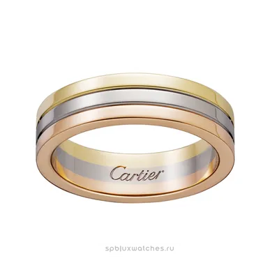 Кольцо Cartier из трех цветов золота Картье Тринити | Обручальные кольца,  Кольца, Кольца для пары