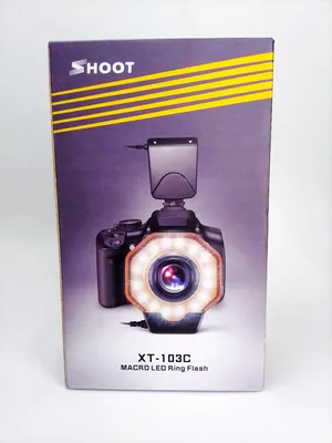 Вспышка для макро-съемки Aliexpress SHOOT for Digtal Camera Led Macro Ring  Flash Light for Canon 1300D 6D Nikon D5300 D3400 D7200 D750 Olympus e420  Pentax K50 Dslr | отзывы