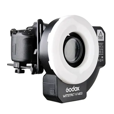 Купить Вспышка кольцевая Godox Witstro AR400 аккумуляторная - в  фотомагазине Pixel24.ru, цена, отзывы, характеристики